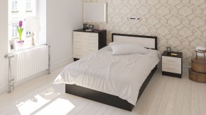 Фиеста Кровать 1200, цвет венге/дуб лоредо, ШхГхВ 123,5х203,5х80 см., сп.м. 1200х2000 мм., без матраса, основание есть в Еманжелинске - emanzhelinsk.ok-mebel.com | фото 5