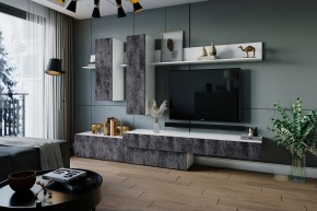 ФРИДА Гостиная (Белый/Обсидиан) в Еманжелинске - emanzhelinsk.ok-mebel.com | фото