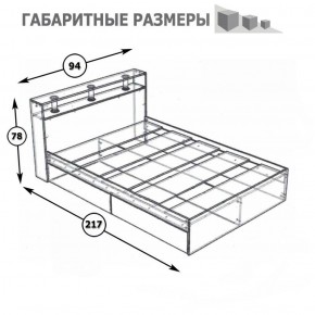 Камелия Кровать 0900, цвет белый, ШхГхВ 93,5х217х78,2 см., сп.м. 900х2000 мм., без матраса, основание есть в Еманжелинске - emanzhelinsk.ok-mebel.com | фото 3