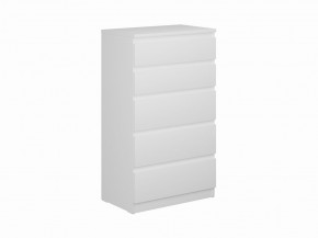 Комод КАСТОР с пятью ящиками, цвет белый в Еманжелинске - emanzhelinsk.ok-mebel.com | фото