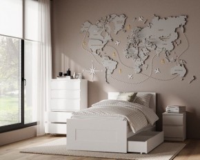 Комод КАСТОР с пятью ящиками, цвет белый в Еманжелинске - emanzhelinsk.ok-mebel.com | фото 3