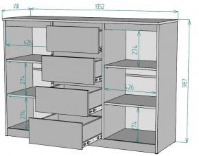 Комод Мальта K118 в Еманжелинске - emanzhelinsk.ok-mebel.com | фото 2