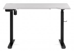 Компьютерный стол Маркос с механизмом подъема 120х75х75 белая шагрень / черный в Еманжелинске - emanzhelinsk.ok-mebel.com | фото 3