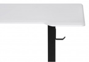 Компьютерный стол Маркос с механизмом подъема 140х80х75 белая шагрень / черный в Еманжелинске - emanzhelinsk.ok-mebel.com | фото 6