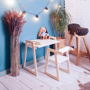 Комплект детской мебели стол и  два стула Я САМ "Лофт-Дуо" (Белый) в Еманжелинске - emanzhelinsk.ok-mebel.com | фото 10