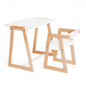 Комплект детской мебели стол и  два стула Я САМ "Лофт-Дуо" (Белый) в Еманжелинске - emanzhelinsk.ok-mebel.com | фото 6