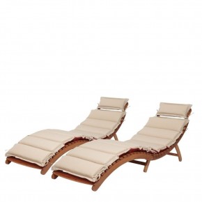 Комплект шезлонги и столик AFM-803A-T133 Beige (2+1) в Еманжелинске - emanzhelinsk.ok-mebel.com | фото 2