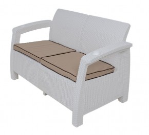 Комплект уличной мебели Yalta Premium Terrace Set (Ялта) белый (+подушки под спину) в Еманжелинске - emanzhelinsk.ok-mebel.com | фото 2