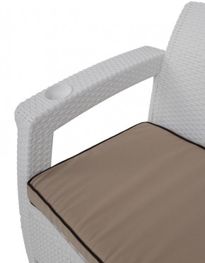 Комплект уличной мебели Yalta Premium Terrace Set (Ялта) белый (+подушки под спину) в Еманжелинске - emanzhelinsk.ok-mebel.com | фото 5
