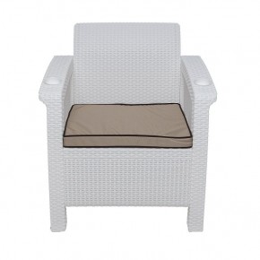 Комплект уличной мебели Yalta Premium Terrace Set (Ялта) белый (+подушки под спину) в Еманжелинске - emanzhelinsk.ok-mebel.com | фото 6