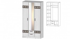 КОСТА-РИКА Шкаф 3-х створчатый (анкор светлый) в Еманжелинске - emanzhelinsk.ok-mebel.com | фото