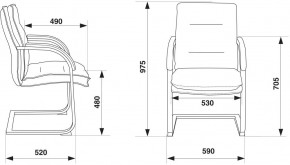 Кресло Бюрократ T-9927SL-LOW-V/BLACK в Еманжелинске - emanzhelinsk.ok-mebel.com | фото 4