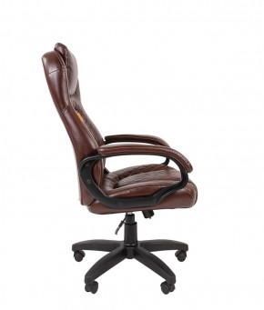 Кресло для руководителя  CHAIRMAN 432 (Экокожа коричневая) в Еманжелинске - emanzhelinsk.ok-mebel.com | фото 3