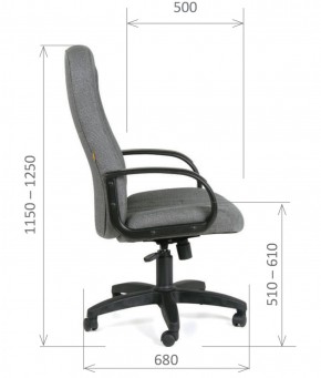 Кресло для руководителя  CHAIRMAN 685 СТ (ткань стандарт 10-356 черная) в Еманжелинске - emanzhelinsk.ok-mebel.com | фото 6