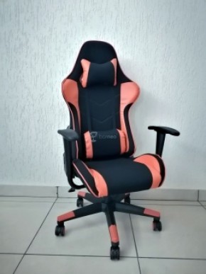Кресло геймерское Barneo K-50 (черная сетка оранжевые вставки) в Еманжелинске - emanzhelinsk.ok-mebel.com | фото