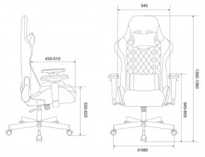 Кресло игровое Бюрократ VIKING 7 KNIGHT B FABRIC черный в Еманжелинске - emanzhelinsk.ok-mebel.com | фото 4