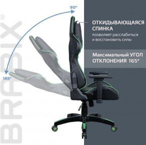 Кресло компьютерное BRABIX "GT Carbon GM-120" (черное/зеленое) 531929 в Еманжелинске - emanzhelinsk.ok-mebel.com | фото 2