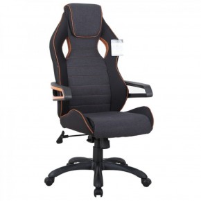Кресло компьютерное BRABIX Techno Pro GM-003 (ткань черное/серое, вставки оранжевые) 531813 в Еманжелинске - emanzhelinsk.ok-mebel.com | фото