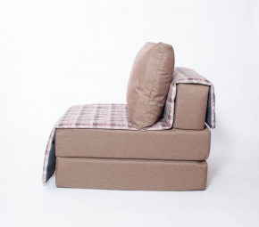 Кресло-кровать бескаркасное Харви (коричневый-квадро беж) в Еманжелинске - emanzhelinsk.ok-mebel.com | фото 2