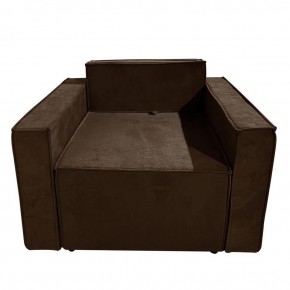 Кресло-кровать Принц КК1-ВК (велюр коричневый) в Еманжелинске - emanzhelinsk.ok-mebel.com | фото 1