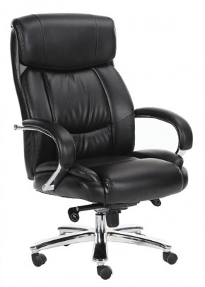 Кресло офисное BRABIX "Direct EX-580" (хром/рециклированная кожа/черное) 531824 в Еманжелинске - emanzhelinsk.ok-mebel.com | фото 1
