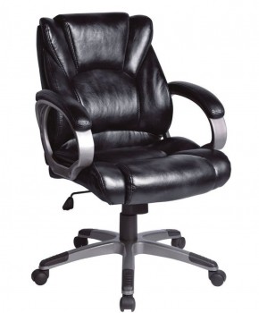 Кресло офисное BRABIX "Eldorado EX-504", экокожа, черное, 530874 в Еманжелинске - emanzhelinsk.ok-mebel.com | фото