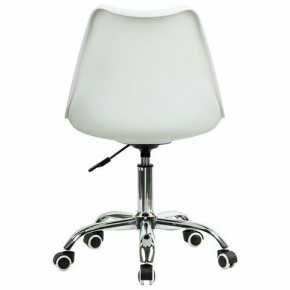 Кресло стул BRABIX "Eames MG-310 CH", хром, пластик белый, ткань серая, 532924 в Еманжелинске - emanzhelinsk.ok-mebel.com | фото 4