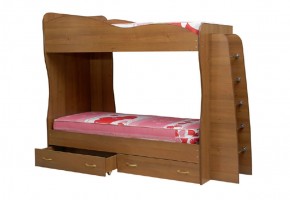 Кровать детская 2-х ярусная Юниор-1 (800*2000) ЛДСП в Еманжелинске - emanzhelinsk.ok-mebel.com | фото