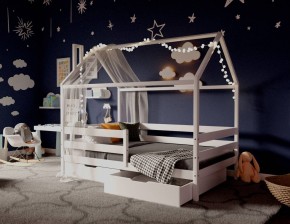 Кровать-домик 80*190 Белый в Еманжелинске - emanzhelinsk.ok-mebel.com | фото
