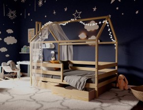 Кровать-домик 80*190 без покраски в Еманжелинске - emanzhelinsk.ok-mebel.com | фото