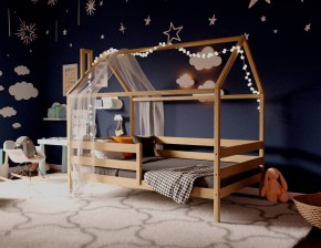 Кровать-домик 80*190 без покраски в Еманжелинске - emanzhelinsk.ok-mebel.com | фото 3