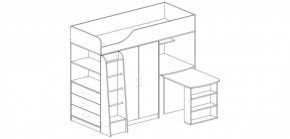 КАПРИЗ-8 Кровать 800 двухъярусная без рисунка в Еманжелинске - emanzhelinsk.ok-mebel.com | фото