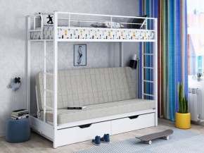Кровать двухъярусная с диваном "Мадлен-ЯЯ" с ящиками в Еманжелинске - emanzhelinsk.ok-mebel.com | фото