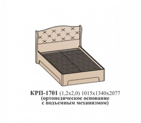 Кровать ЭЙМИ с подъемным механизмом КРП-1701 Гикори джексон (1200х2000) в Еманжелинске - emanzhelinsk.ok-mebel.com | фото