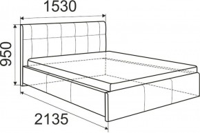 Кровать Изабелла с латами Newtone light beige 1400x2000 в Еманжелинске - emanzhelinsk.ok-mebel.com | фото