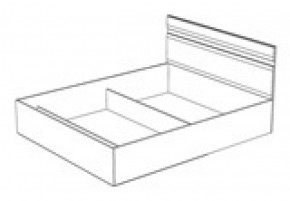 Кровать Ненси 1600 без основания (1640*900*2042)  Венге/Белый в Еманжелинске - emanzhelinsk.ok-mebel.com | фото