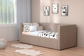 Кровать с ПМ (арт.030) (с/м 900*2000мм) (б/матр), ткань бежевая в Еманжелинске - emanzhelinsk.ok-mebel.com | фото