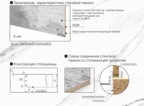 Кухонный фартук со столешницей (А-01) в едином стиле (3050 мм) в Еманжелинске - emanzhelinsk.ok-mebel.com | фото 7