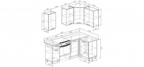 Кухонный гарнитур Антик 2000*1200 (Стол. 26мм) в Еманжелинске - emanzhelinsk.ok-mebel.com | фото 2
