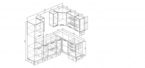Кухонный гарнитур Антик 2400*1600 (Стол. 38мм) в Еманжелинске - emanzhelinsk.ok-mebel.com | фото 2