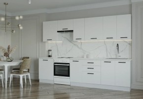 Кухонный гарнитур Белый Глянец 3000 (Стол. 38мм) в Еманжелинске - emanzhelinsk.ok-mebel.com | фото
