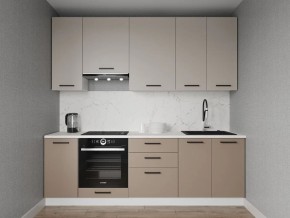 Кухонный гарнитур Каппучино 2400 h950 (Стол. 38мм) в Еманжелинске - emanzhelinsk.ok-mebel.com | фото