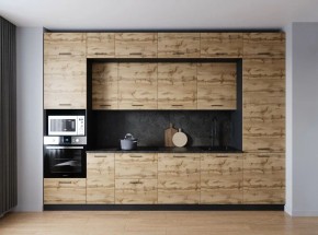 Кухонный гарнитур Крафт 3400 (Стол. 38мм) в Еманжелинске - emanzhelinsk.ok-mebel.com | фото