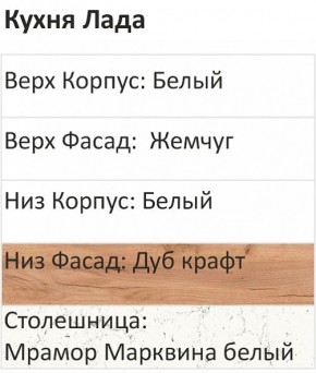 Кухонный гарнитур Лада 1000 (Стол. 38мм) в Еманжелинске - emanzhelinsk.ok-mebel.com | фото 3