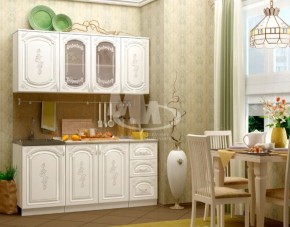 ЛИЗА-2 Кухонный гарнитур 1,7 Белый глянец холодный в Еманжелинске - emanzhelinsk.ok-mebel.com | фото