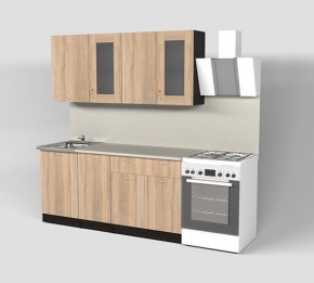 Кухня Симона Демо 1700 (Венга/Дуб Сонома) в Еманжелинске - emanzhelinsk.ok-mebel.com | фото