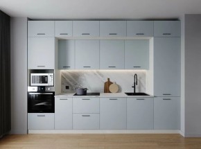 Кухонный гарнитур Смоки 3400 (Стол. 26мм) в Еманжелинске - emanzhelinsk.ok-mebel.com | фото