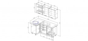 Кухонный гарнитур угловой Вегас 1000*1800 (Стол. 38мм) в Еманжелинске - emanzhelinsk.ok-mebel.com | фото 2