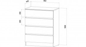 ЛЕНОРА Спальный гарнитур (модульный) графит в Еманжелинске - emanzhelinsk.ok-mebel.com | фото 3