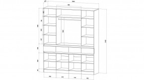 ЛЕНОРА Спальный гарнитур (модульный) графит в Еманжелинске - emanzhelinsk.ok-mebel.com | фото 9